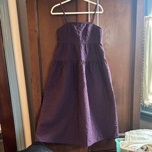 Madewell Purple quilted Dress
